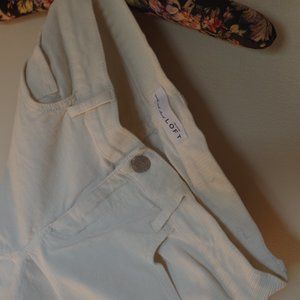 LOFT Modern Skinny Corduroys in Popcorn
